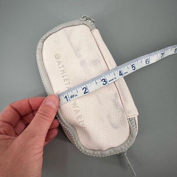 Athleta Rewards White Leather Travel Pouch Sunglasses case bag - Picture 7 of 7